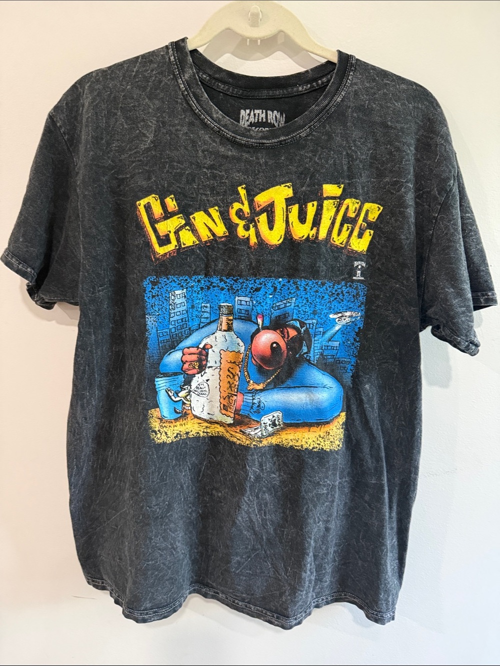 Gin & Juice Graphic Short Sleeve Tee - Black